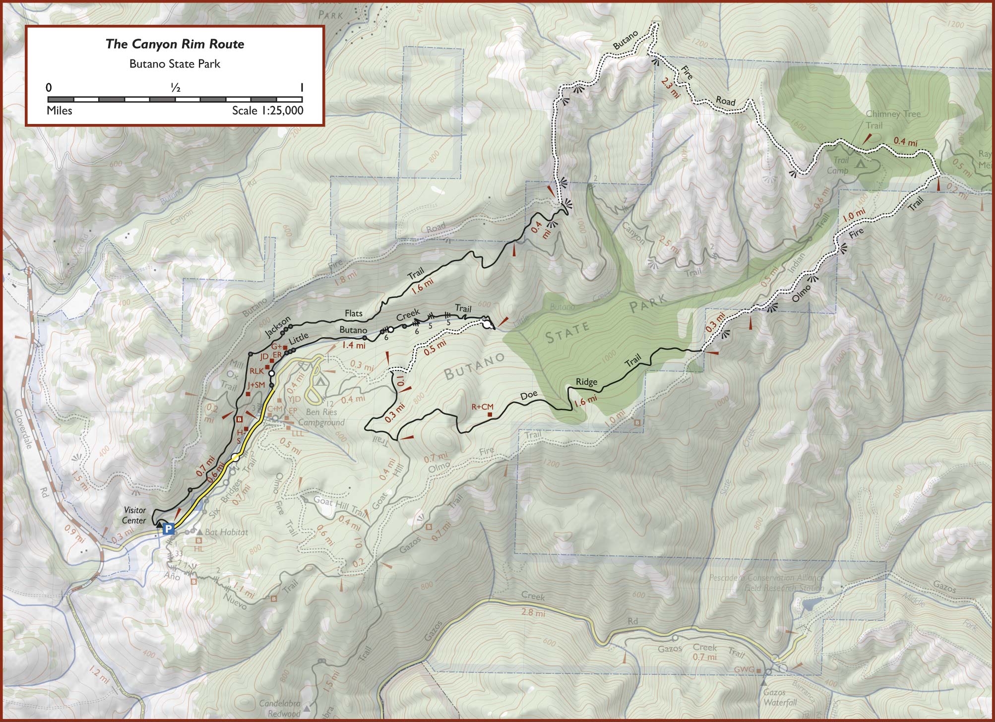 The Canyon Rim Route
