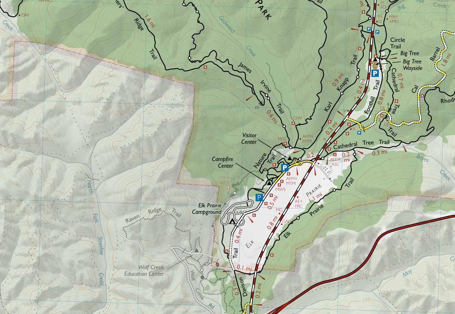 Prairie Ridge Map The Nature Trail